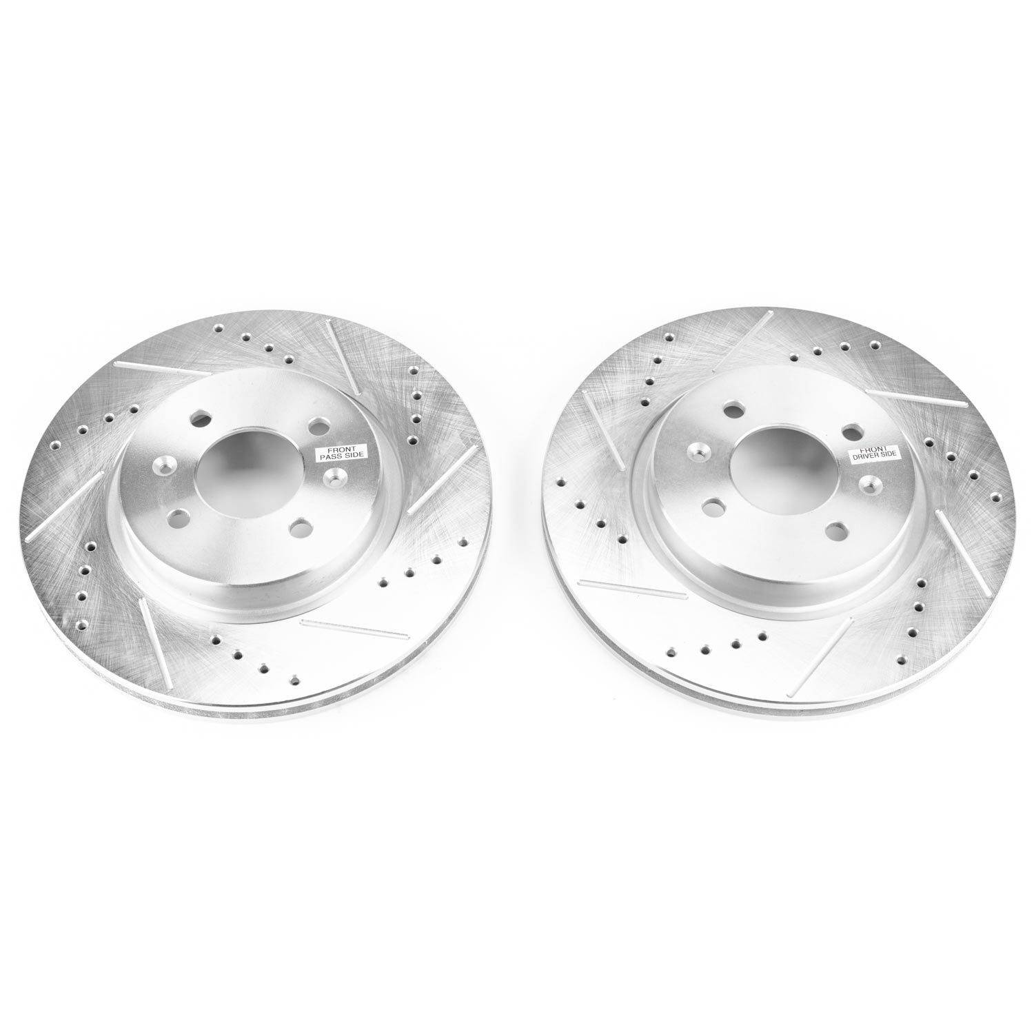 PowerStop Power Stop 2018 Hyundai Accent Front Evolution Drilled & Slotted Rotors - Pair JBR1562XPR