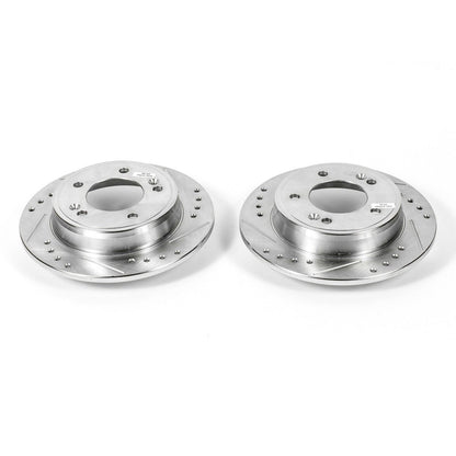 PowerStop Power Stop 11-19 Hyundai Elantra Rear Evolution Drilled & Slotted Rotors - Pair JBR1563XPR