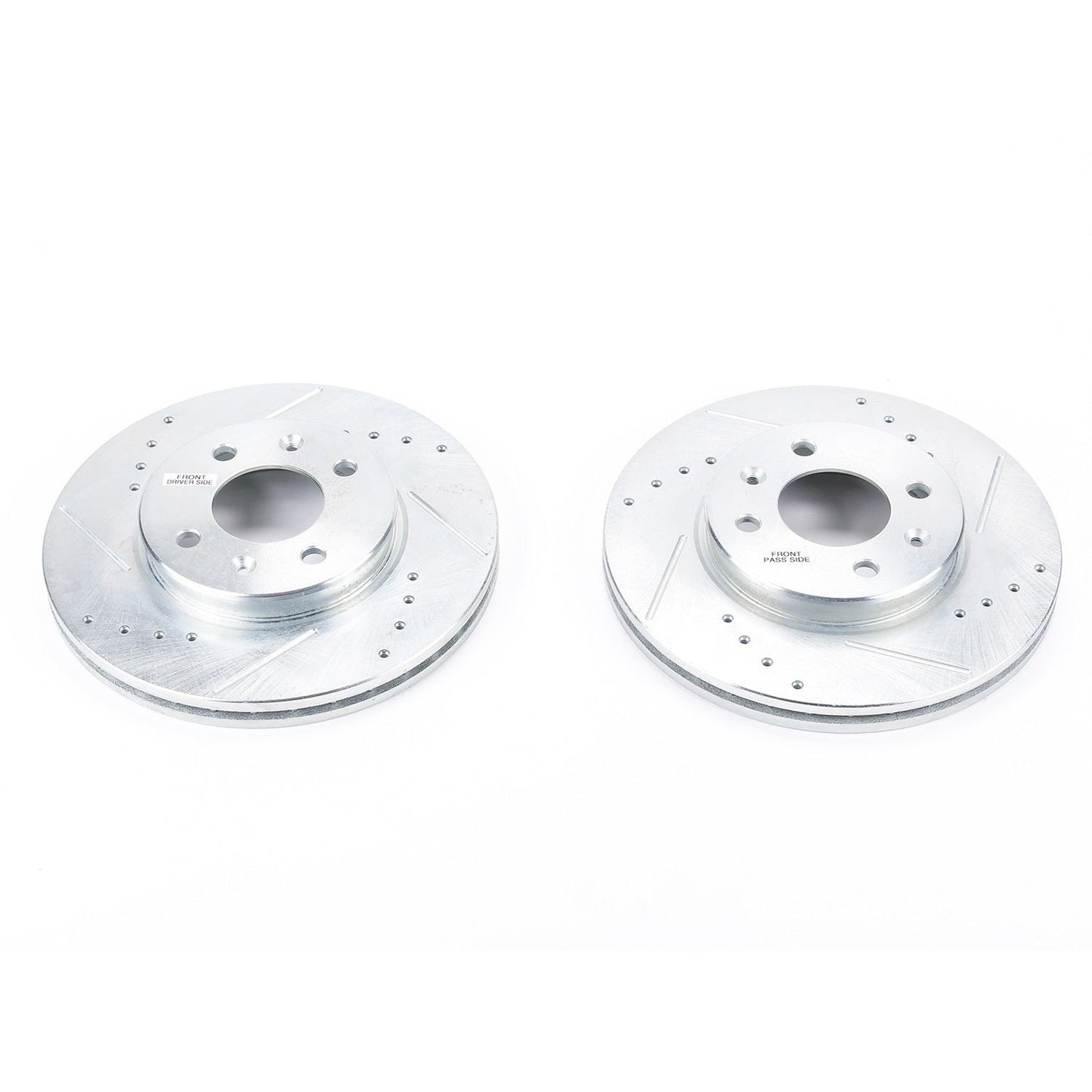 PowerStop Power Stop 12-17 Hyundai Accent Front Evolution Drilled & Slotted Rotors - Pair JBR1566XPR