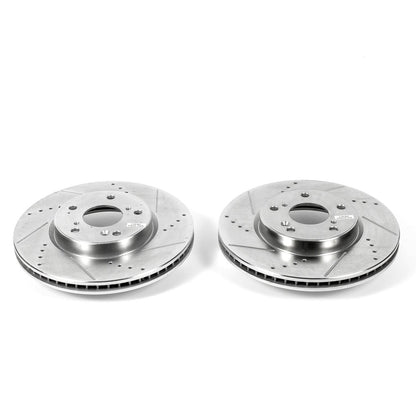 PowerStop Power Stop 13-19 Honda Accord Front Evolution Drilled & Slotted Rotors - Pair JBR1571XPR