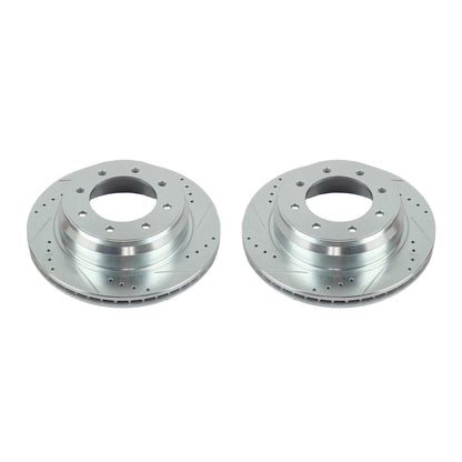 PowerStop Power Stop 12-19 Nissan NV1500 Rear Evolution Drilled & Slotted Rotors - Pair JBR1572XPR