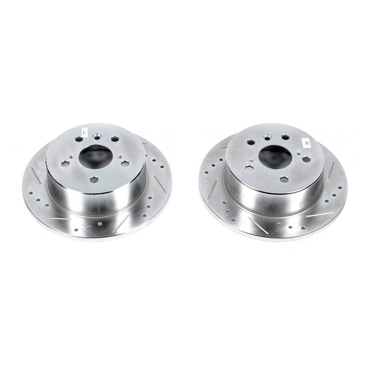 PowerStop Power Stop 13-18 Lexus ES300h Rear Evolution Drilled & Slotted Rotors - Pair JBR1576XPR
