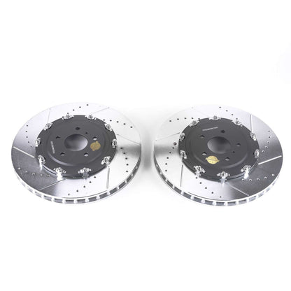 PowerStop Power Stop 09-11 Nissan GT-R Front Evolution Drilled & Slotted Rotors - Pair JBR1581XPR