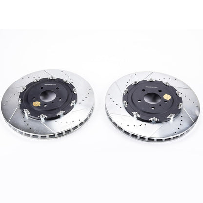 PowerStop Power Stop 12-19 Nissan GT-R Front Evolution Drilled & Slotted Rotors - Pair JBR1583XPR