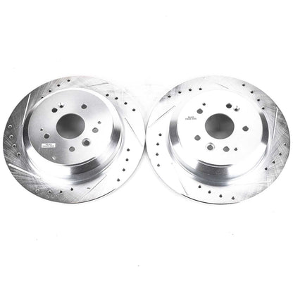 PowerStop Power Stop 14-16 Acura MDX Rear Evolution Drilled & Slotted Rotors - Pair JBR1587XPR