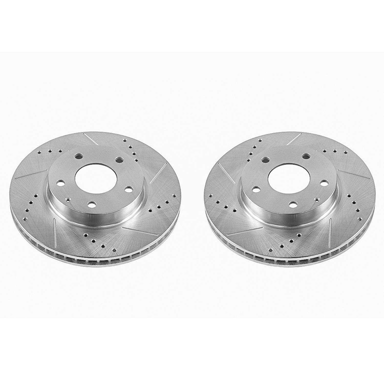PowerStop Power Stop 14-16 Mazda 3 Front Evolution Drilled & Slotted Rotors - Pair JBR1599XPR