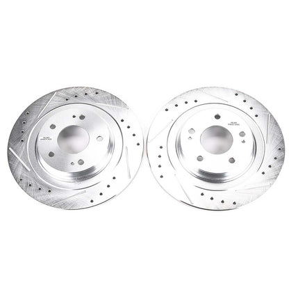 PowerStop Power Stop 2018 Mitsubishi Eclipse Cross Rear Evolution Drilled & Slotted Rotors - Pair JBR1700XPR