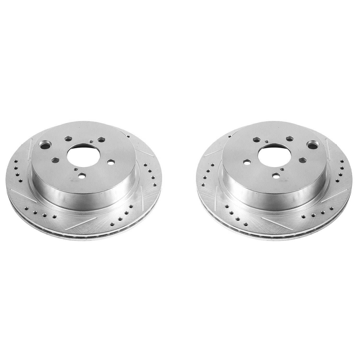 PowerStop Power Stop 14-18 Subaru Forester Rear Evolution Drilled & Slotted Rotors - Pair JBR1702XPR