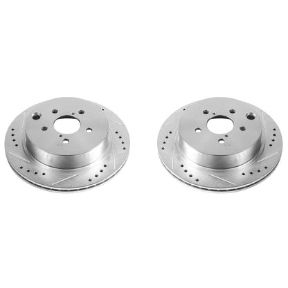 PowerStop Power Stop 14-18 Subaru Forester Rear Evolution Drilled & Slotted Rotors - Pair JBR1702XPR