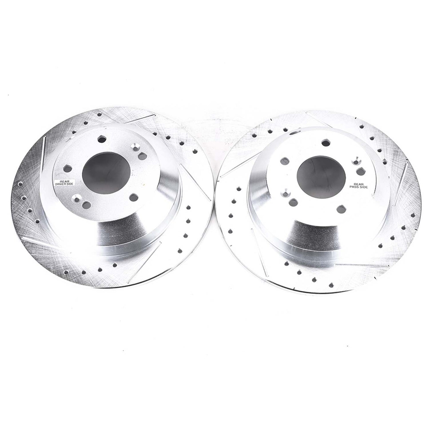PowerStop Power Stop 2019 Hyundai Santa Fe XL Rear Evolution Drilled & Slotted Rotors - Pair JBR1705XPR