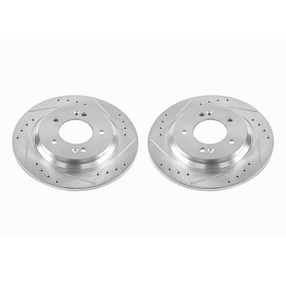PowerStop Power Stop 2017 Hyundai Azera Rear Evolution Drilled & Slotted Rotors - Pair JBR1712XPR