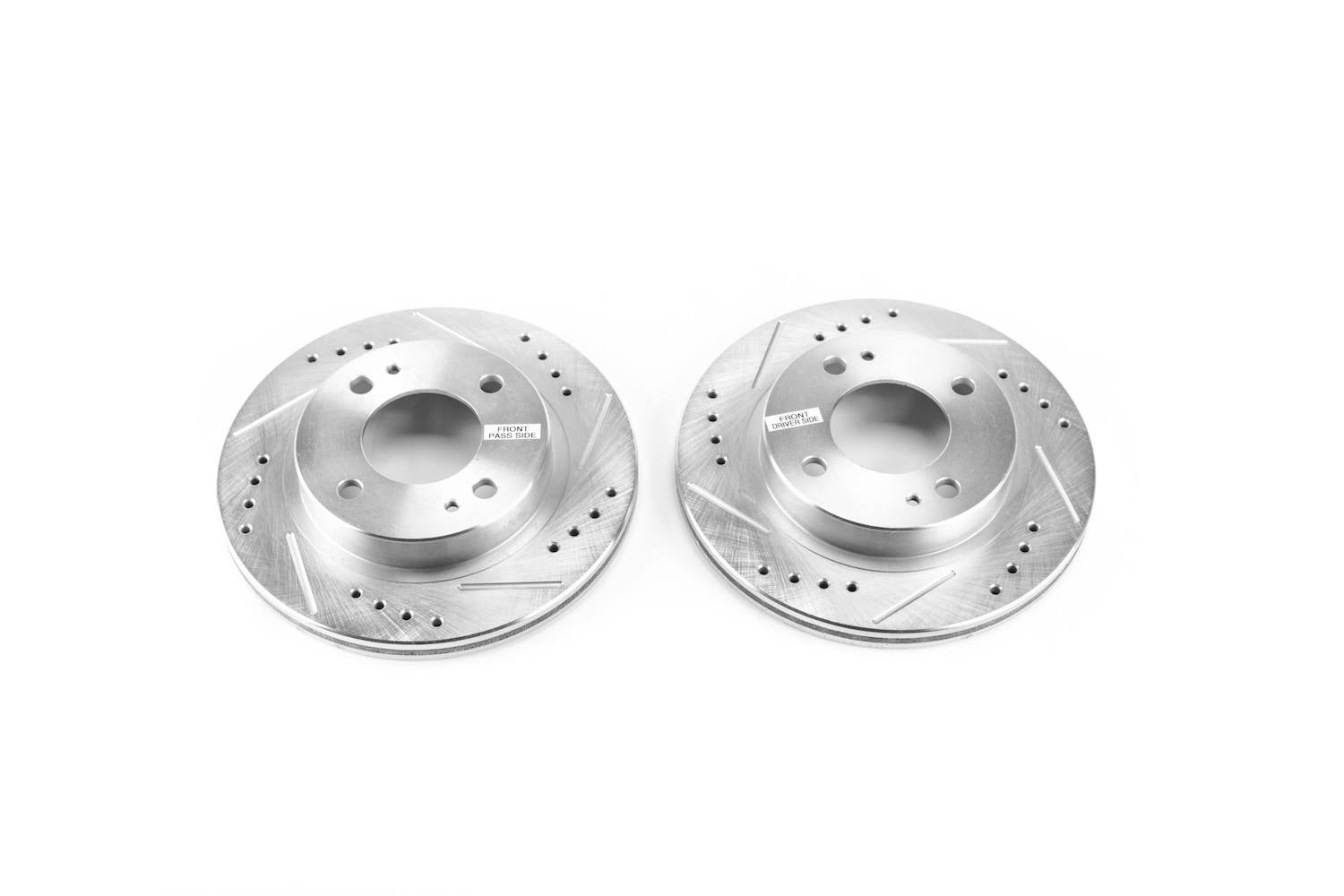 PowerStop Power Stop 14-15 Mitsubishi Mirage Front Evolution Drilled & Slotted Rotors - Pair JBR1722XPR