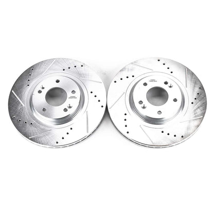 PowerStop Power Stop 15-19 Kia Sedona Front Evolution Drilled & Slotted Rotors - Pair JBR1723XPR