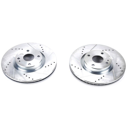 PowerStop Power Stop 17-19 Fiat 124 Spider Front Evolution Drilled & Slotted Rotors - Pair JBR1724XPR