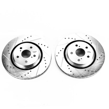 PowerStop Power Stop 16-19 Lexus RX350 Front Evolution Drilled & Slotted Rotors - Pair JBR1736XPR