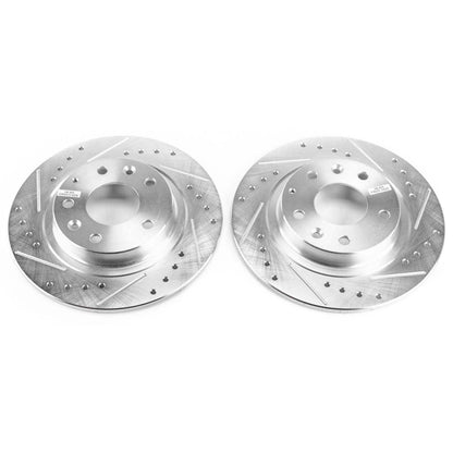 PowerStop Power Stop 16-18 Mazda CX-3 Rear Evolution Drilled & Slotted Rotors - Pair JBR1740XPR