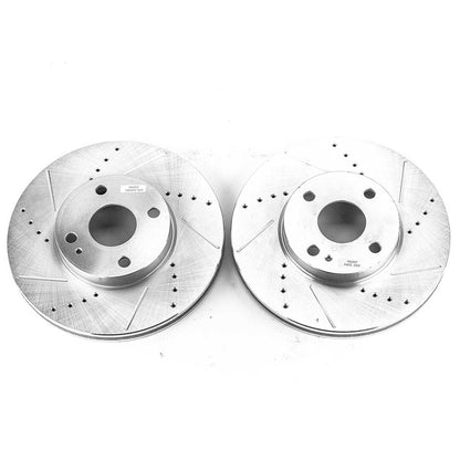 PowerStop Power Stop 2016 Scion iA Front Evolution Drilled & Slotted Rotors - Pair JBR1743XPR