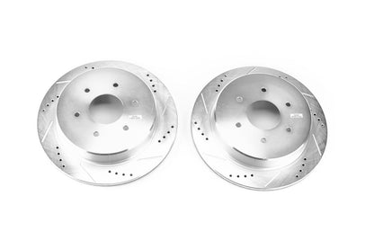 PowerStop Power Stop 17-18 Nissan Titan Rear Evolution Drilled & Slotted Rotors - Pair JBR1753XPR