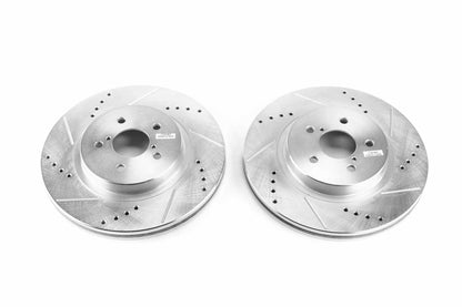 PowerStop Power Stop 2019 Subaru Crosstrek Front Evolution Drilled & Slotted Rotors - Pair JBR1759XPR