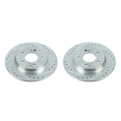 Power Stop 18-20 Hyundai Kona Rear Evolution Drilled & Slotted Rotors - Pair JBR1773XPR