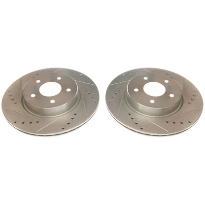 Power Stop 19-20 Infiniti QX50 Rear Evolution Drilled & Slotted Rotors - Pair JBR1775XPR