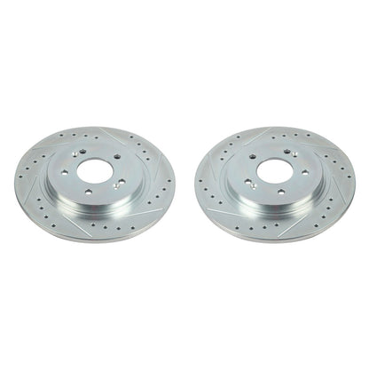 Power Stop 19-20 Hyundai Santa Fe Rear Evolution Drilled & Slotted Rotors - Pair JBR1778XPR
