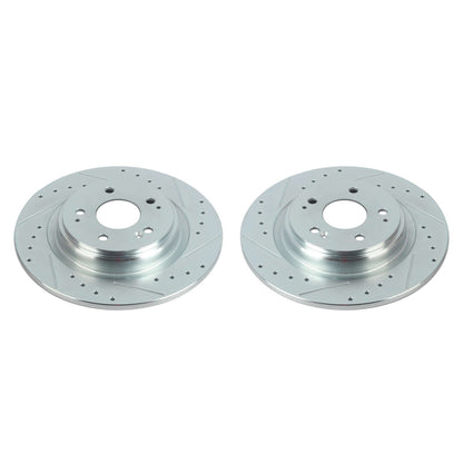 Power Stop 17-20 Acura MDX Rear Evolution Drilled & Slotted Rotors - Pair JBR1781XPR