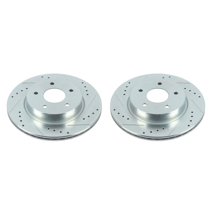 Power Stop 18-19 Nissan Leaf Rear Evolution Drilled & Slotted Rotors - Pair JBR1783XPR