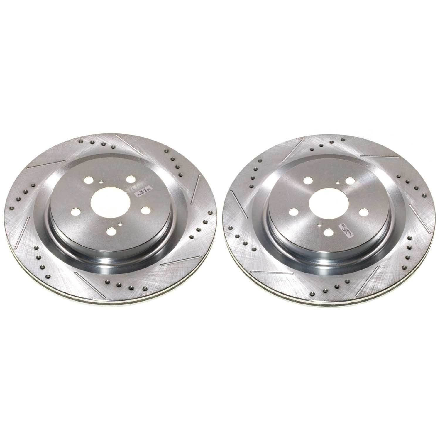 PowerStop Power Stop 20-23 Toyota Highlander Rear Drilled & Slotted Rotor (Pair) JBR1910XPR