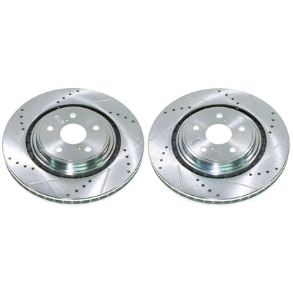 PowerStop Power Stop 20-23 Toyota Highlander Front Drilled & Slotted Rotor (Pair) JBR1911XPR
