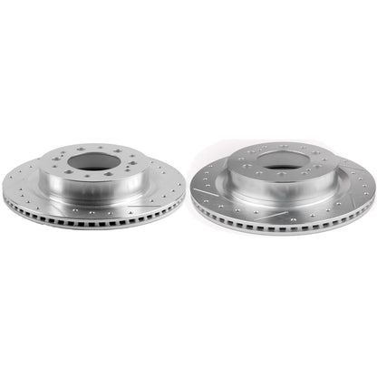 PowerStop Power Stop 23-24 Toyota Sequoia Rear Drilled & Slotted Rotor - Pair JBR1921XPR