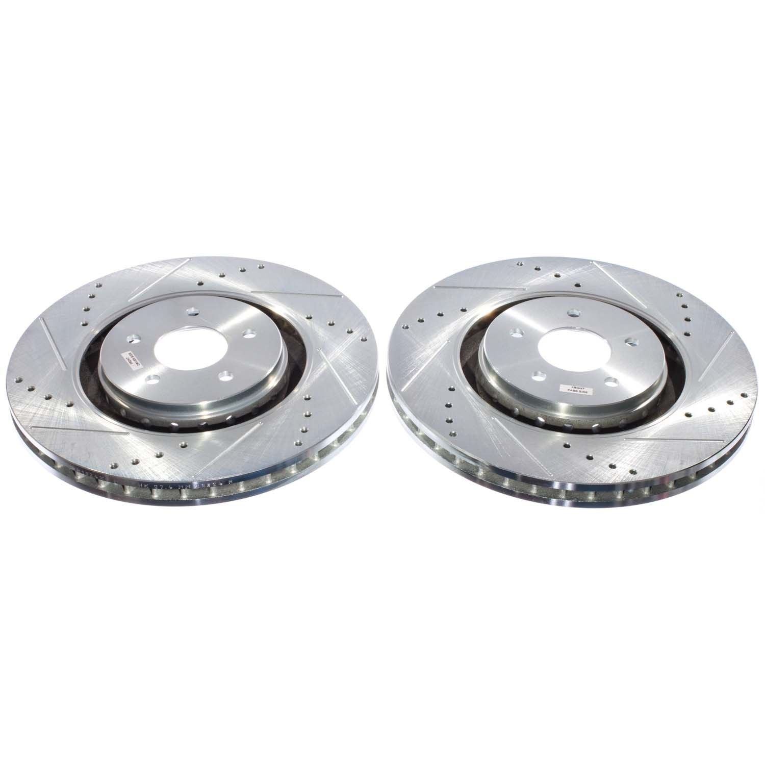 PowerStop Power Stop 22-24 Infiniti QX60 Front Drilled & Slotted Rotor (Pair) JBR1924XPR