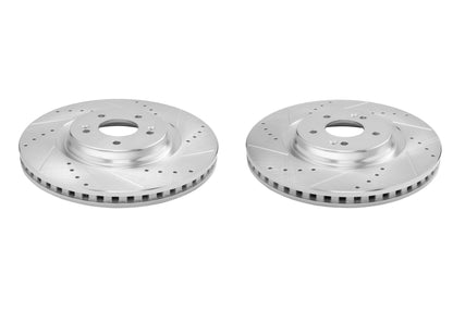 PowerStop Power Stop 21-25 Hyundai Sonata Front Drilled & Slotted Rotor - Pair JBR1934XPR
