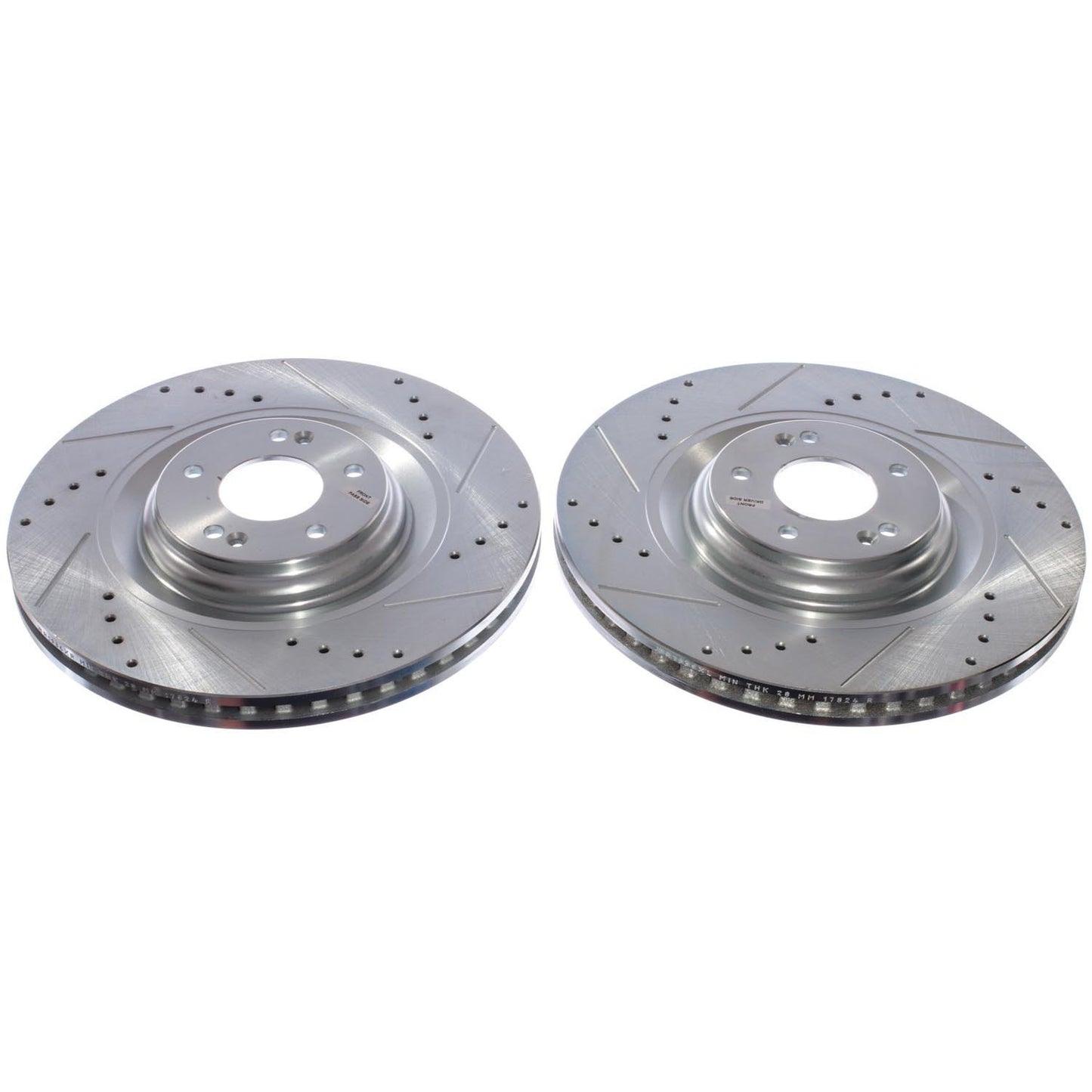 PowerStop Power Stop 22-23 Hyundai Elantra N Front Drilled & Slotted Rotor (Pair) JBR1936XPR