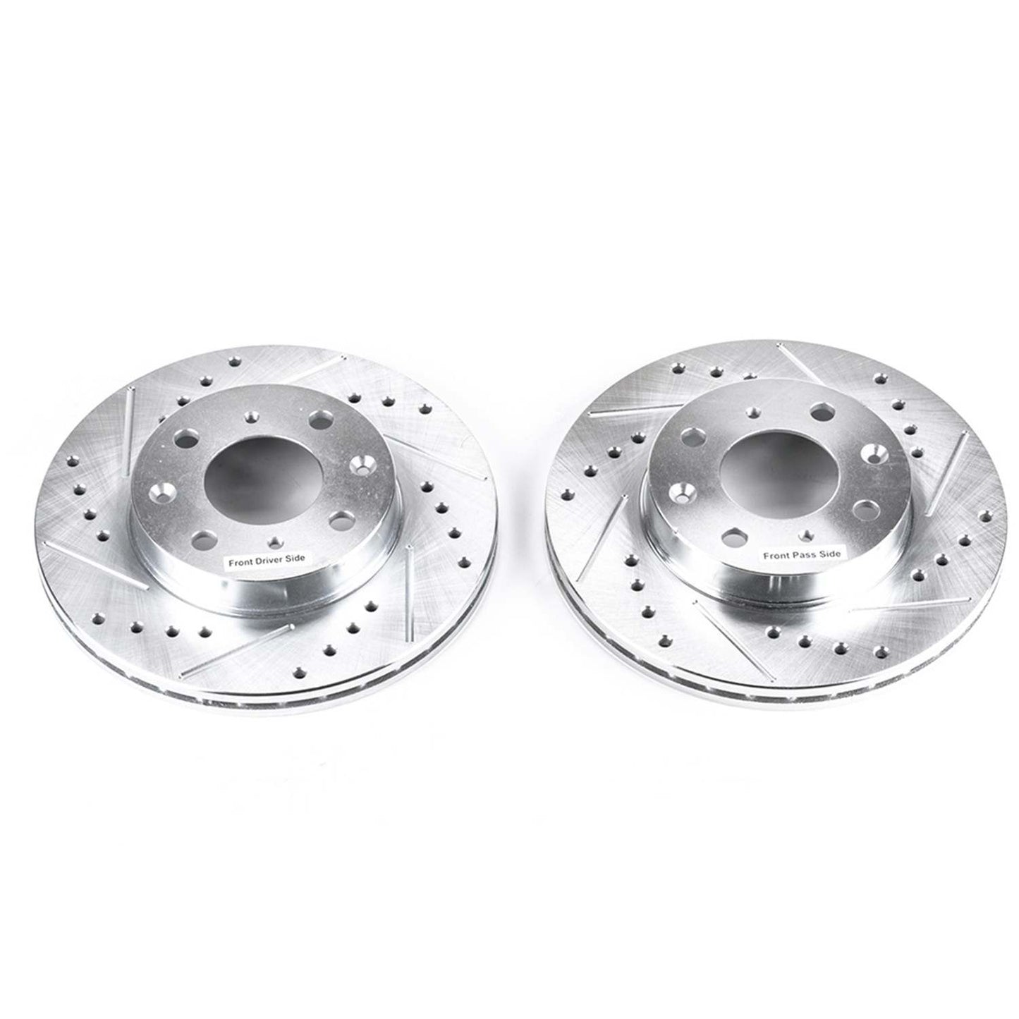 PowerStop Power Stop 88-91 Honda Civic Front Evolution Drilled & Slotted Rotors - Pair JBR304XPR