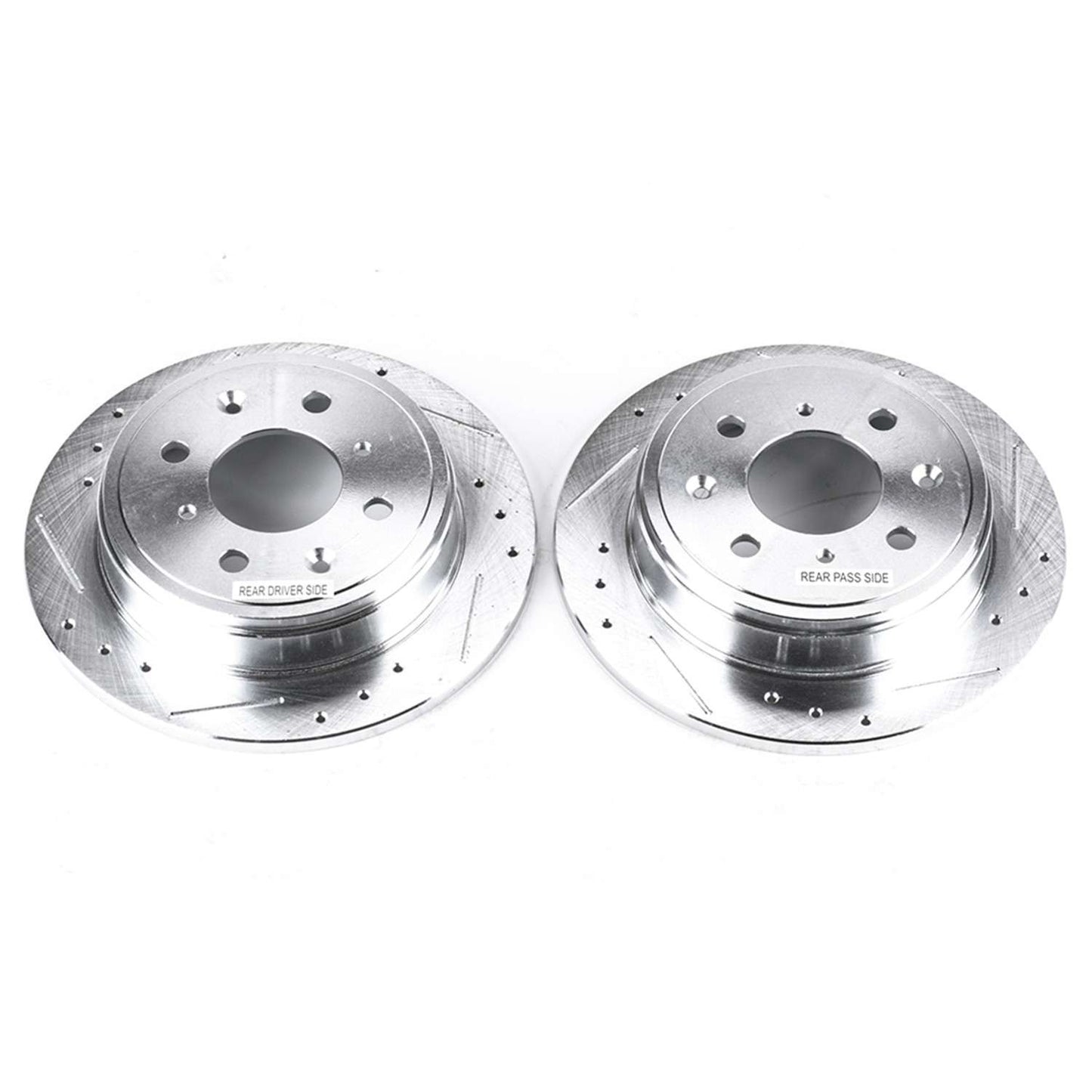 PowerStop Power Stop 90-01 Acura Integra Rear Evolution Drilled & Slotted Rotors - Pair JBR308XPR