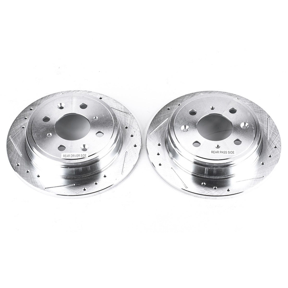 PowerStop Power Stop 90-01 Acura Integra Rear Evolution Drilled & Slotted Rotors - Pair JBR308XPR
