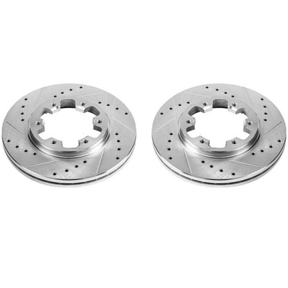 PowerStop Power Stop 85-86 Nissan 720 Front Evolution Drilled & Slotted Rotors - Pair JBR360XPR