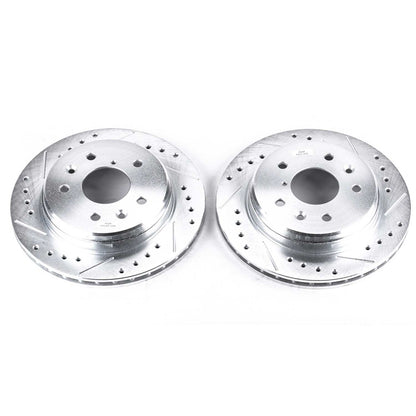 PowerStop Power Stop 86-91 Mazda RX-7 Rear Evolution Drilled & Slotted Rotors - Pair JBR383XPR