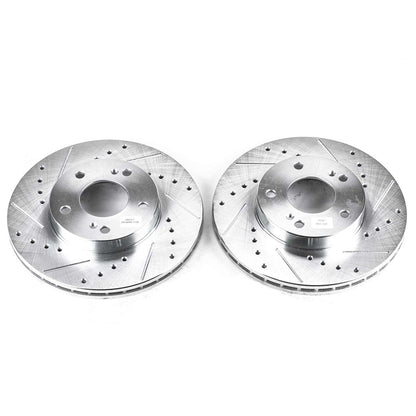 PowerStop Power Stop 96-99 Infiniti I30 Front Evolution Drilled & Slotted Rotors - Pair JBR505XPR