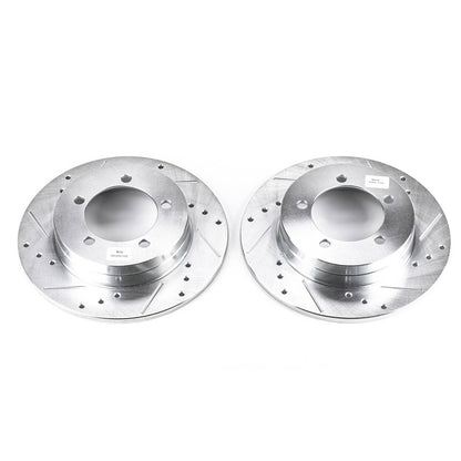 PowerStop Power Stop 90-94 Eagle Talon Rear Evolution Drilled & Slotted Rotors - Pair JBR519XPR