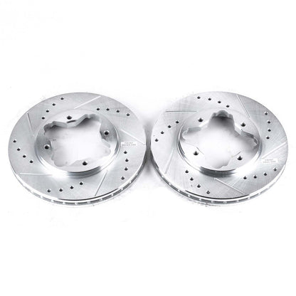 PowerStop Power Stop 1997 Acura CL Front Evolution Drilled & Slotted Rotors - Pair JBR524XPR