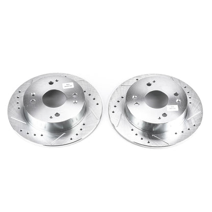 PowerStop Power Stop 1997 Acura CL Rear Evolution Drilled & Slotted Rotors - Pair JBR526XPR