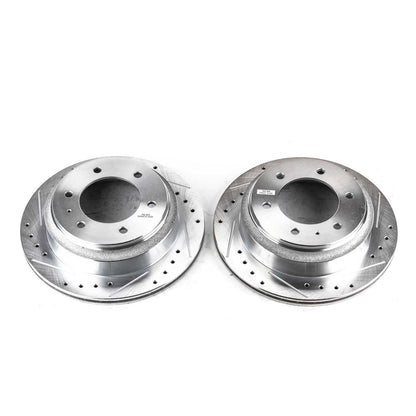 PowerStop Power Stop 96-99 Acura SLX Rear Evolution Drilled & Slotted Rotors - Pair JBR569XPR