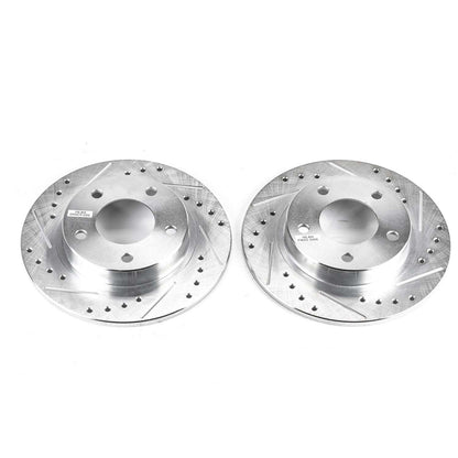 PowerStop Power Stop 93-97 Ford Probe Rear Evolution Drilled & Slotted Rotors - Pair JBR578XPR