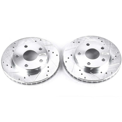 PowerStop Power Stop 91-95 Toyota MR2 Front Evolution Drilled & Slotted Rotors - Pair JBR590XPR