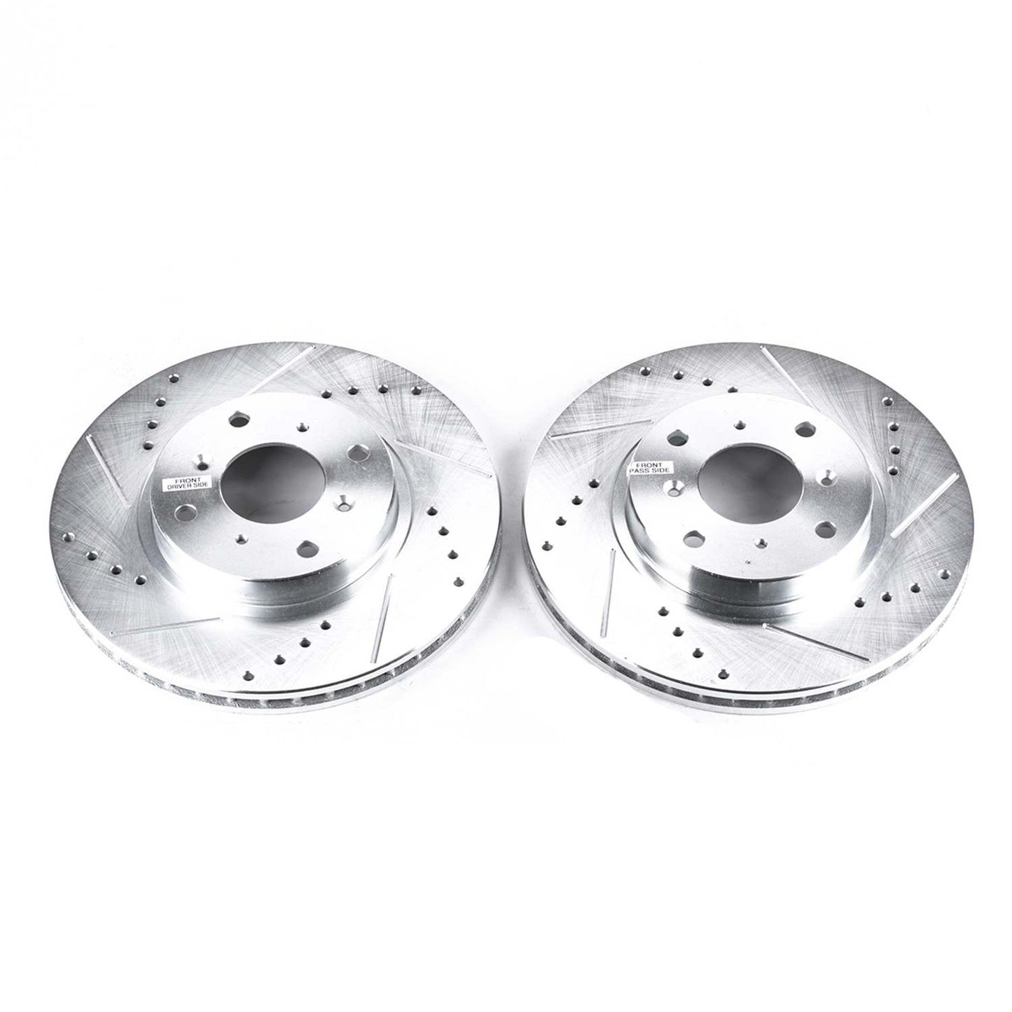PowerStop Power Stop 93-96 Honda Prelude Front Evolution Drilled & Slotted Rotors - Pair JBR707XPR