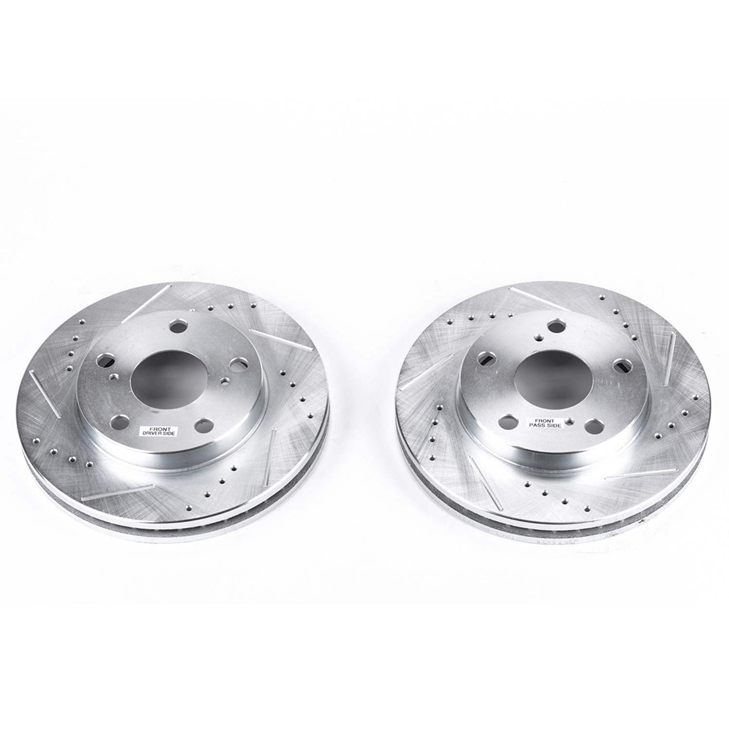 PowerStop Power Stop 92-01 Toyota Camry Front Evolution Drilled & Slotted Rotors - Pair JBR711XPR