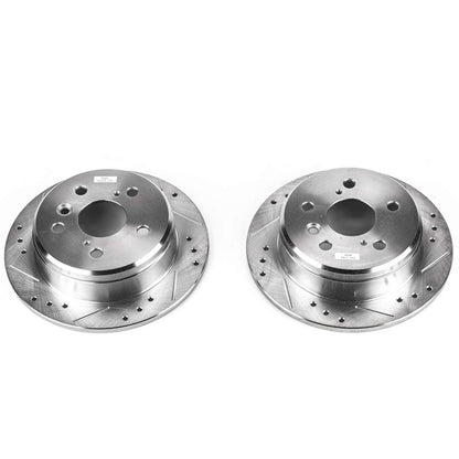 PowerStop Power Stop 97-01 Lexus ES300 Rear Evolution Drilled & Slotted Rotors - Pair JBR718XPR