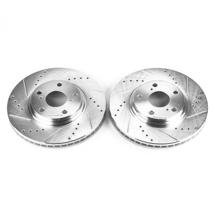 PowerStop Power Stop 2003 Lexus ES300 Front Evolution Drilled & Slotted Rotors - Pair JBR737XPR